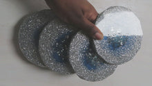 Load and play video in Gallery viewer, Glitter Burst Diamond Edge Coaster Set